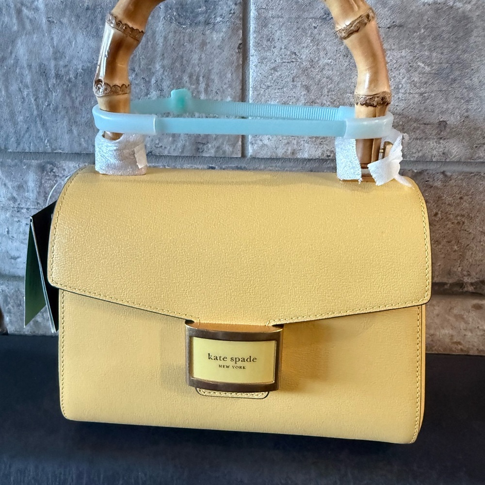 Kate Spade Katy Satchel with Bamboo Handle